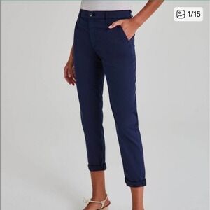 AG Adriano Goldschmied Caden Navy Blue Trouser Pants 29R